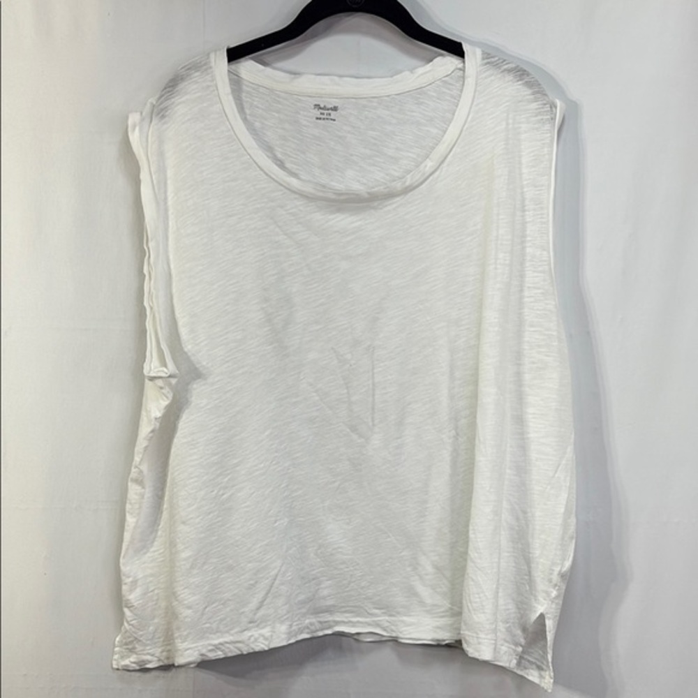 🔒 Madewell white cotton Muscle Tee